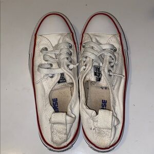 Converse White and Red Women's Sneakers
